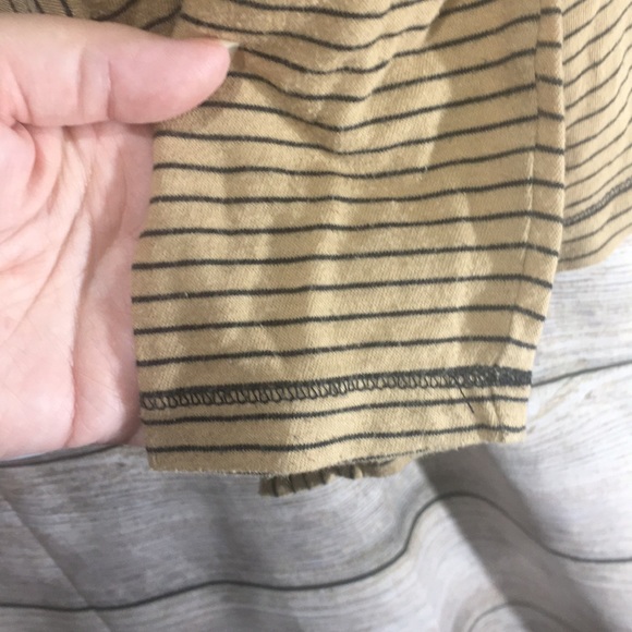 J crew sweater gold with small black stripes Small - Picture 4 of 8